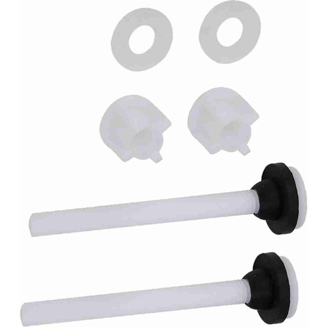 3 Paires Ensemble de Vis pour Réservoir d'Eau de toilette en Deux Pièces Fixations Raccord Accessoire Outils de Réparation white
