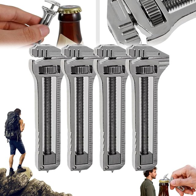 Clé Multifonction 1-S Outil EDC Portable Porte-clés Chaîne Couteau de Poche Pied à coulisse Ouvre-bouteille Kit de Survie Camping Mini