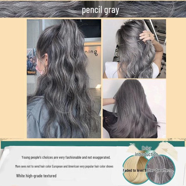 2026 Haarfärbecreme: Graubraunes Leinen, Schwarztee-Farbe, mit Haarpflege-Vorteilen gray