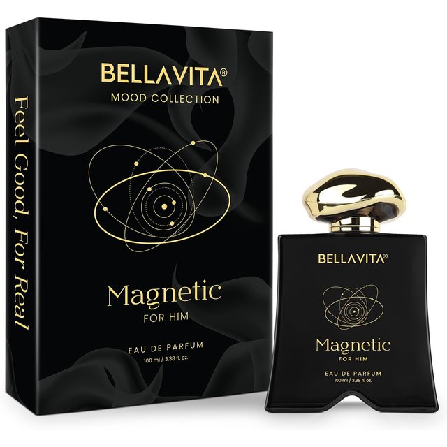 Bellavita Mood Collection Magnetisches Parfüm Für Männer 100ml Langanhaltendes Eau de parfum Blumig Holzig Vanille Duft Romantischer Abend Frischer Duft