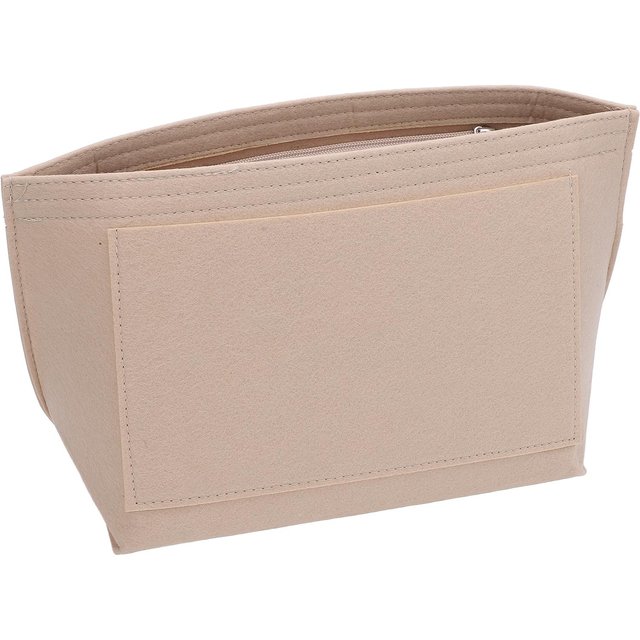 Geldbörsen-Organizer-Einsatz Filz Make-up-Taschen-Organizer-Einsatz Große Kapazität Handtaschen-Organizer für Handtaschen L Größe Braun braun