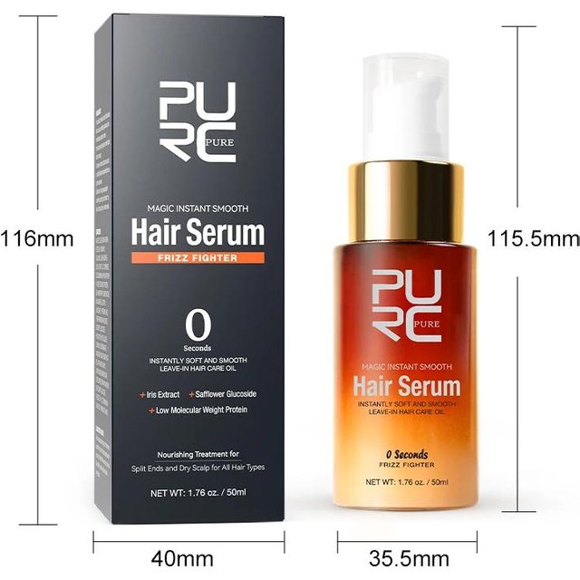 PURC Magic Smoothing Hair Serum Tiefenpflege Haaröl Reparatur geschädigter Haare Behandlung Conditioner Professionelle Haarpflege braun