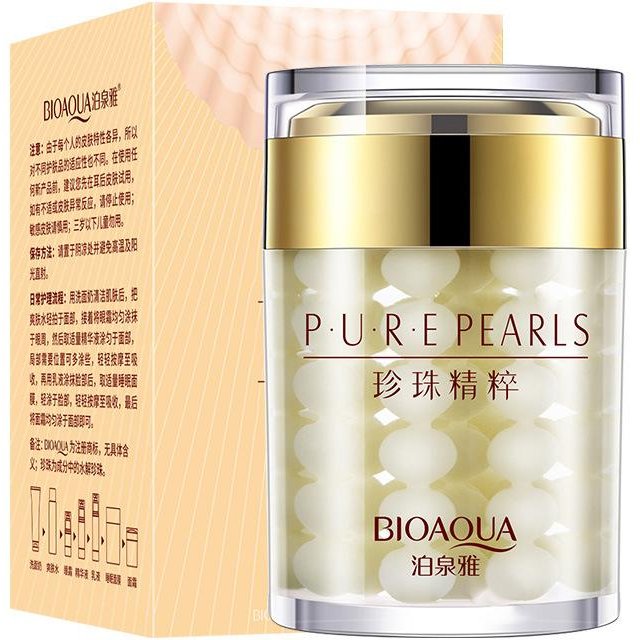 Pearl Hydration Feuchtigkeitsspendende Gesichtscreme, Hyaluronsäure-Essenzcreme, glatte Haut, Anti-Falten-Hautpflege beige