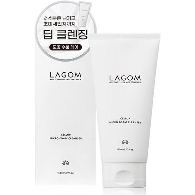 Lagom Cellup Micro Foam Cleanser 150 ml white