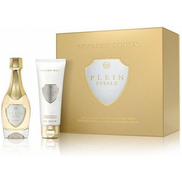 Ensemble Philipp Plein: Plein Fatale, Eau de parfum, Pour Femmes, 50 ml + Plein Fatale, Hydratante, Quotidienne, Lait Corps, 75 ml