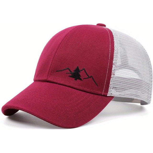 Neue Baseballmütze Outdoor Herren Netzmütze Sportmode Sonnenschutz Entenschnabelmütze Atmungsaktive Sonnencreme Mütze One Size brown