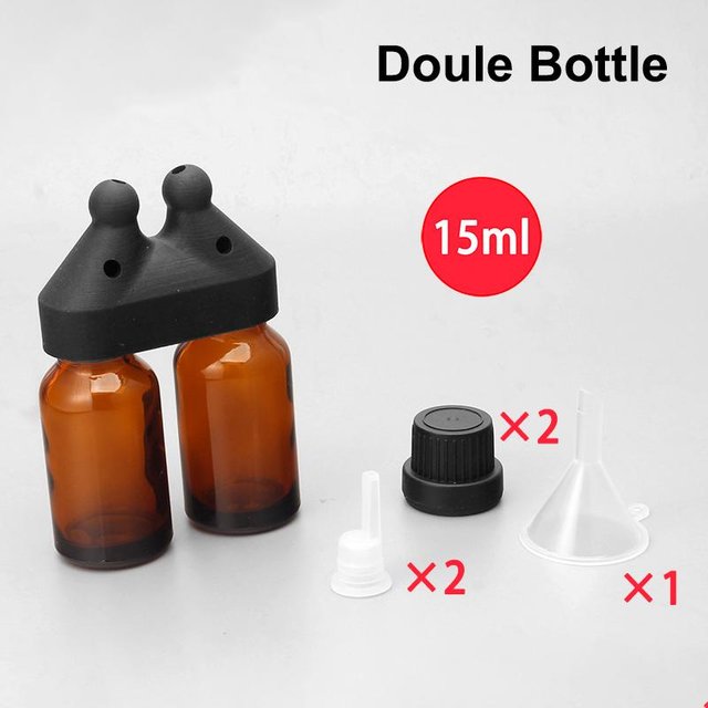 Flacone Inalatore di Aromi a Prova di Perdite Mini Flacone Dispenser Inalatore per Oli Essenziali e Profumi Inalatore di Oli Essenziali 15ml black