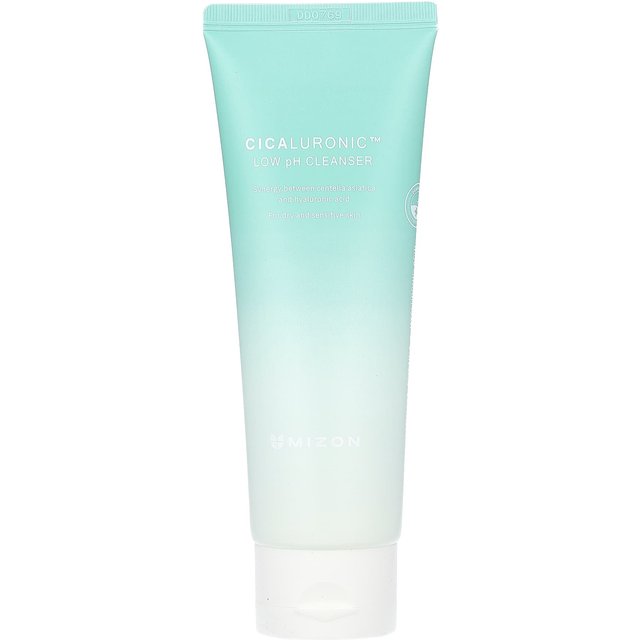 Mizon, cicaluronic mildly acidic cleanser, 4.05 fl oz (120 ml) white