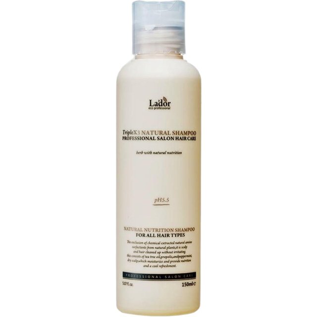 LA'DOR Triplex Natural Shampoo Milde Reinigung & Kopfhautberuhigung 150ml white