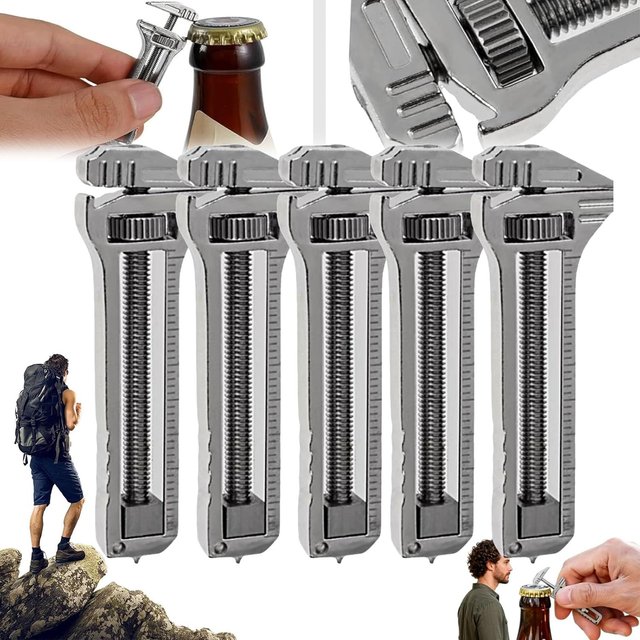 Clé Multifonction 1-S Outil EDC Portable Porte-clés Chaîne Couteau de Poche Pied à coulisse Ouvre-bouteille Kit de Survie Camping Mini