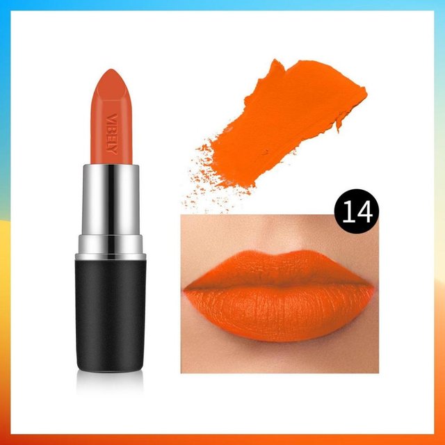 18 Farben wasserdichter matter Lippenstift, professionelles Make-up