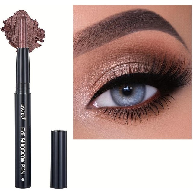 Luxuriöser schimmernder und matter Lidschattenstift. Einfache Anwendung. Langanhaltendes, wasserfestes Augen-Makeup. Natürliche und schwarze Töne mit blauen und grünen Highlights. 01 white