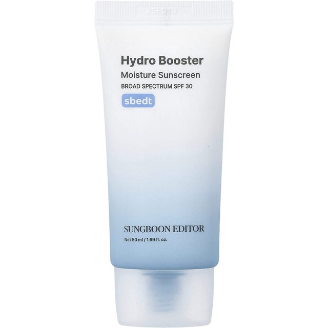Sungboon Editor, Hydro Booster, Feuchtigkeitsspendende Sonnencreme, LSF 30, 50ml (1,69 fl oz) white