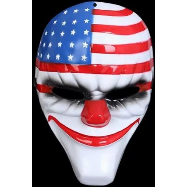 Masque de Clown d'Halloween Faucheuse Souriante Masque Facial Effrayant Amusant pour Hommes, Accessoire Cosplay Cool pour Carnaval Fête Masquée Spectacle