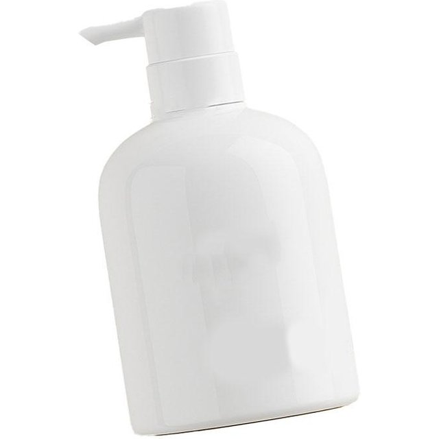 Shampoo Spenderflasche Kunststoff 500ml Großes Fassungsvermögen Heimdekoration mit Pumpe für Badezimmer Weiß weiß