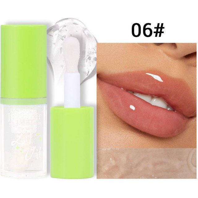 Huile à lèvres hydratante transparente longue durée, hydratante, coloration facile, Dudu Lip Fruit Mirror Lip Gloss 4.8ml yellow