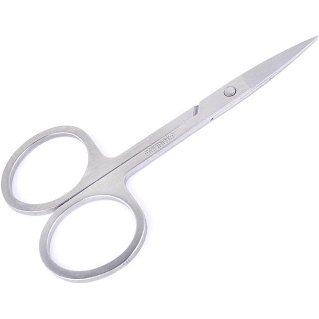 Edelstahl Gesichtshaarschere Augenbrauen Falsche Wimpern Trimmer Make-Up-Tool white