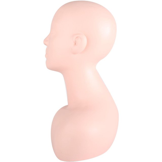 Multifunktions-Massage Make-up Übung Weicher Schaufensterpuppenkopf Modell Perücke Hut Präsentation white
