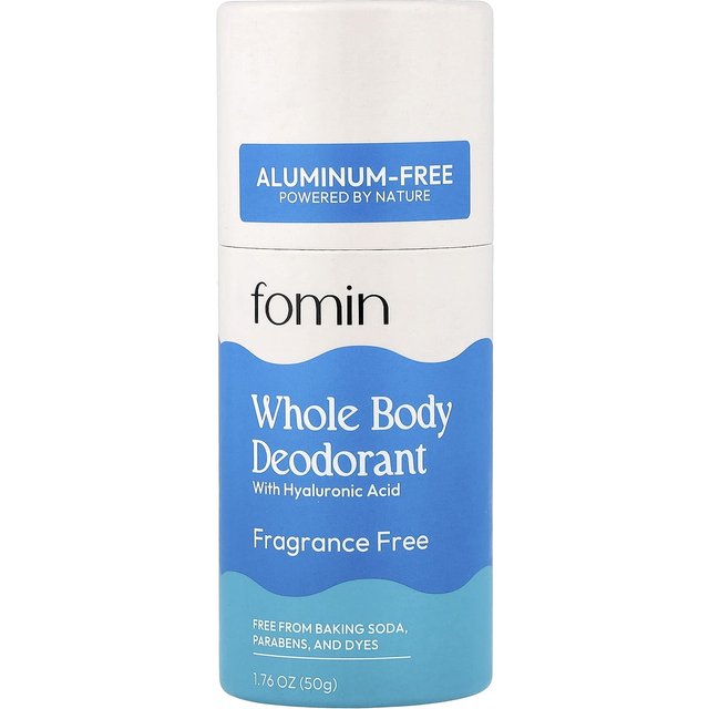 Fomin, Ganzkörper-Deodorant, Aluminiumfrei, Duftfrei, 50g (1,76 oz) white