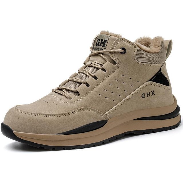 Lao Bao Schuhe Herren Stahlkappe Bruchsicher und Durchstichsicher Deodorant Abriebfest Rutschfest Werkzeugschuhe 46 gray