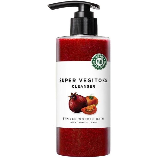 Wonder Bath Vegitoks Cleanser Rot Revitalisierender Detox-Blasenreiniger 300ml black