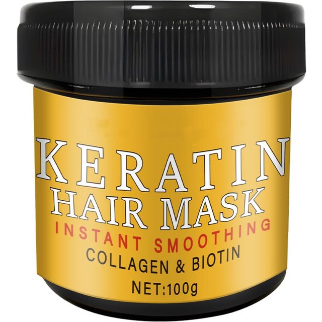 Feuchtigkeitsspendende Haarpflege Glatte und weiche Haarmaske 100g One Size gelb