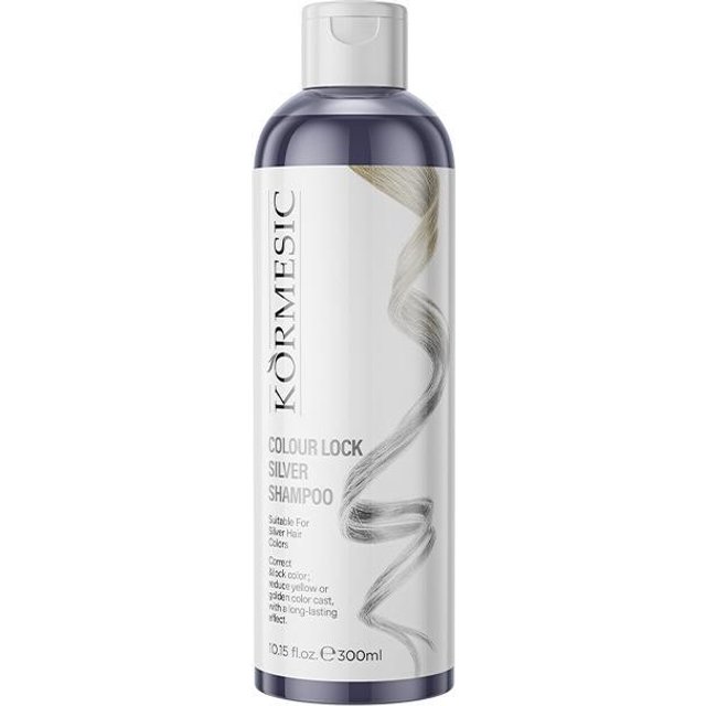 Farbschutz Shampoo Pink Silber Lila Farbfixierendes Haarshampoo Aufhellende Reinigungs Pflege Glanzwiederherstellung für Gefärbtes 300ml Silver
