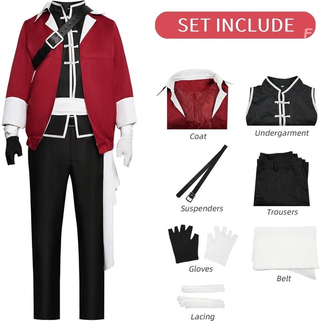 Frieren au Funérailles Stark Costume Cosplay Adulte Carnaval Uniforme Anime Costumes Fête d'Halloween Mascarade Hommes Jeu M black