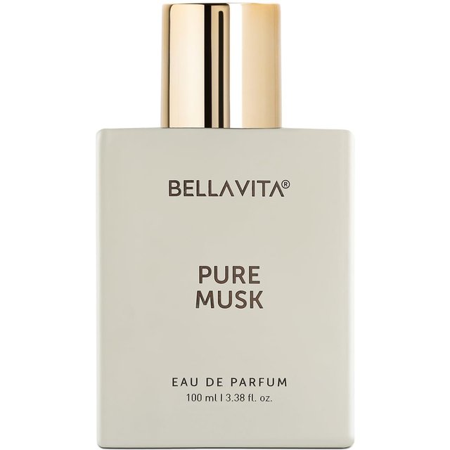 Bellavita Musc Pur Eau de parfum 100ml | Parfum Boisé Floral Longue Tenue Pour Hommes Et Femmes | Musc Bois de Santal Fève Tonka Fragrance Élégante