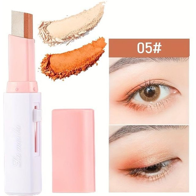 Bâton de fard à paupières nacré 2 en 1, surligneur nacré, imperméable, longue durée, paillettes, Eyeliner, maquillage pour les yeux, cosmétiques 05#
