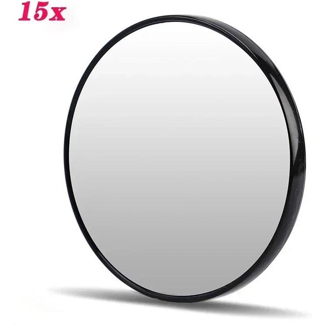 Vergrößerungsspiegel mit Saugnapf Mitesser Vergrößerungsspiegel für Badezimmer Tragbarer Make-up Runder Spiegel white