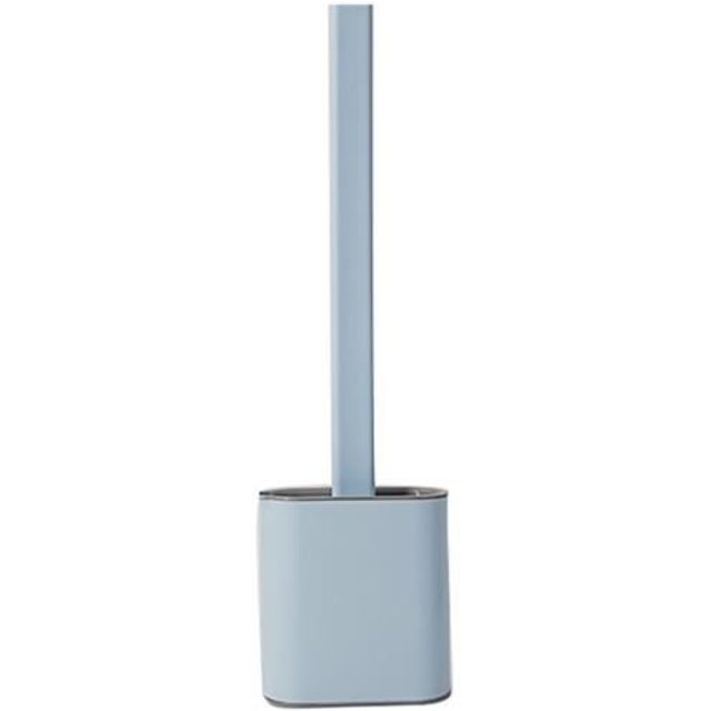 BROSSE WC ,A-Blue--Brosse de Toilette Anti-fuite'Eau mit Basis aus Silikon und Trinkteller, Duschgel und flexiblen Produkten mit Unterstützung