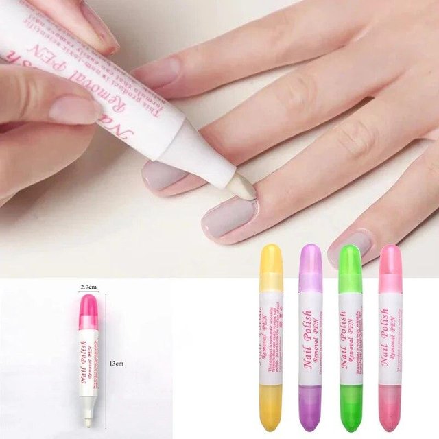 1 Pc Nail art Corrector Pen Entfernen Fehler + 3 Tipps Neueste Nagellack Corrector Pen Reiniger Löschen Maniküre Werkzeuge rosa