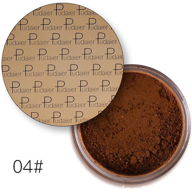Pudaier Make-up Matt Perlglanz Loses Puder Highlighter Puder Concealer Setting Puder Honig Puder 04