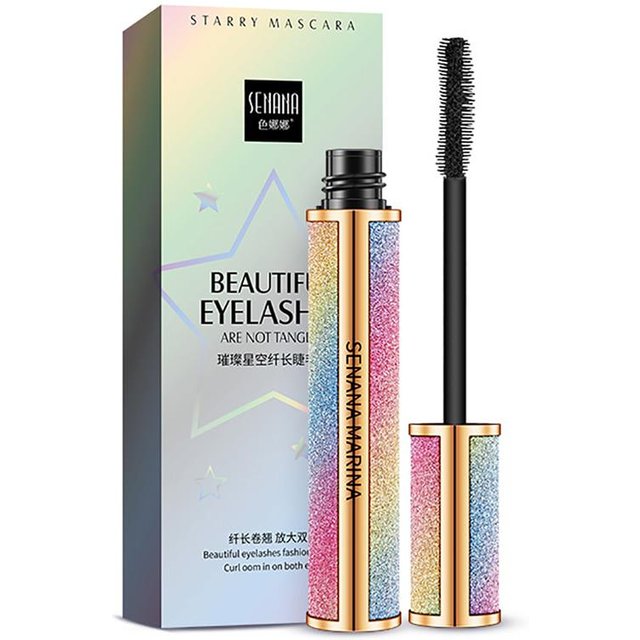 SENANA 4D Silk Fiber Lashes Dick verlängernde Wimperntusche 8ml white