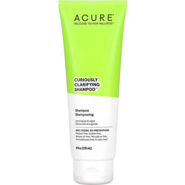 ACURE, Curiously Clarifying Shampoo, Zitronengras & Argan, 8 fl oz (236,5 ml) yellow