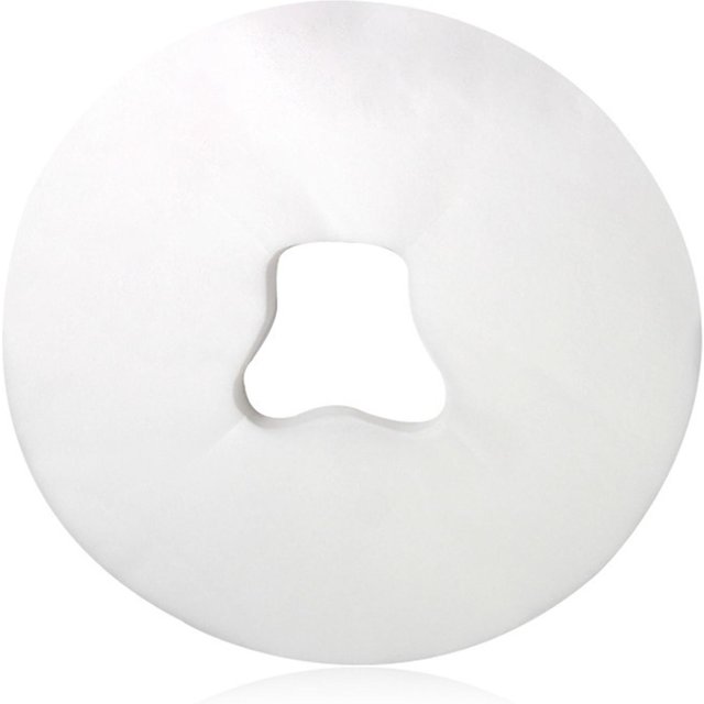 Coussin facial jetable pour Salon de beauté, Table de lit, couverture de trou pour le visage, Massage Spa, drap respiratoire jetable blanc blanc