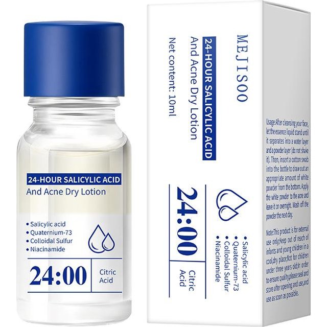 12-24 Stunden Salicylsäure Akneklärende & Feuchtigkeitsspendende Gesichtscreme 12-Hour Salicylic Acid Drying Lotion 10ml white