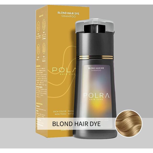 POLAR Farb-Fixier-Shampoo: Sanfte, einfache Färbung für graues Haar mit Kamm