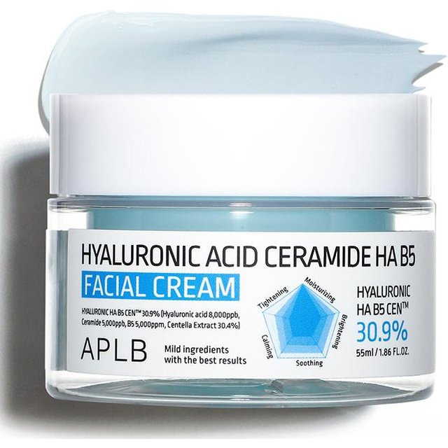 APLB Acide Hyaluronique Céramide HA B5 Crème Visage 55 ml #55ml 1PCS white