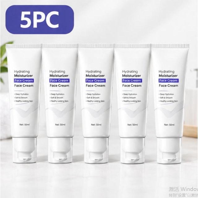 Kollagen Fullerene Halscreme Straffende Formel mit Niacinamid und Fullerene zur Feuchtigkeitsversorgung und Straffung der Haut 50g Hautpflegeprodukt 5pc weiß