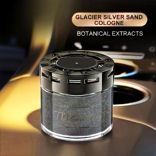 Désodorisant, Parfum Longue Durée, Baume Parfumé Solide pour Hommes et Femmes, Éliminateur d'Odeurs, Ornement Automobile gray