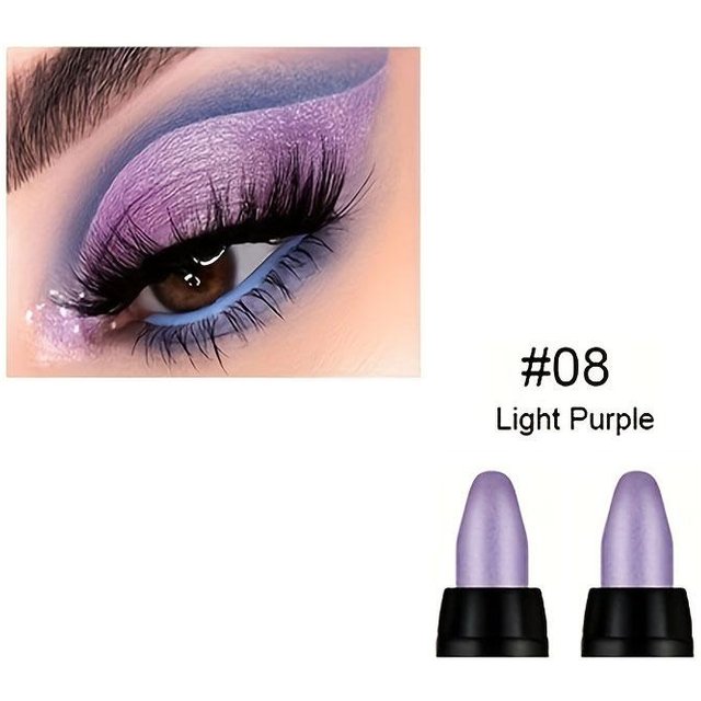 16 Farben Perlmutt Eyeliner, Farbiger Glitzer Wasserfest Langanhaltendes Augen-Make-up Nicht verschmierender Eyeliner