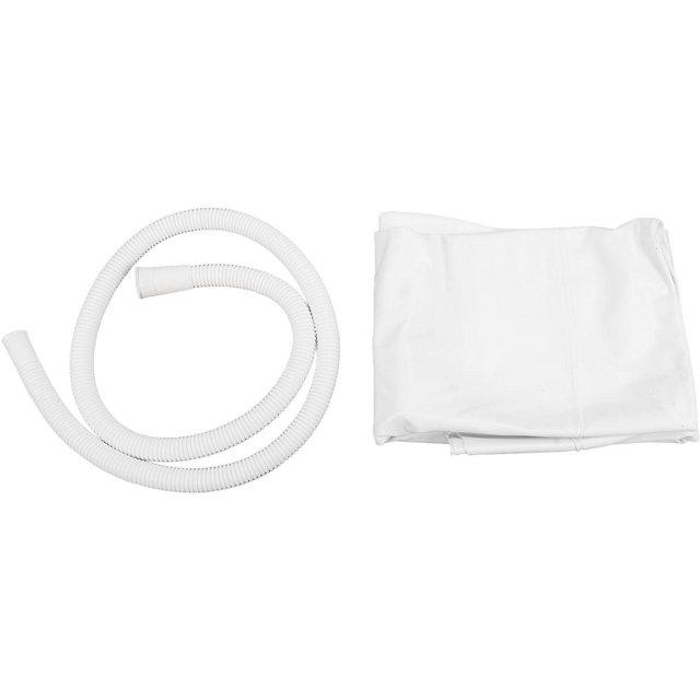 Bassin de Shampooing de Chevet PVC Gonflable Bassin de Lavage de Cheveux avec Tuyau de Drainage de 3,3 pieds pour Personnes Âgées Handicapées white