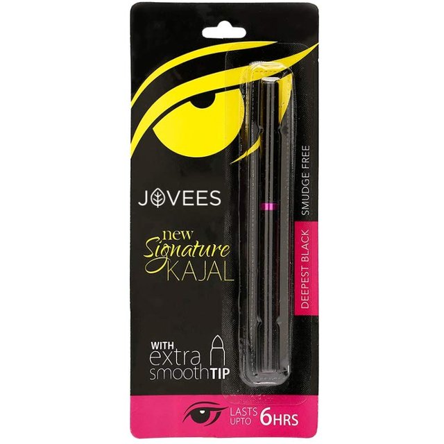 Jovees Herbal Signature Kajal 3g Eyeliner Waterproof Sans Bavure Maquillage Naturel Herbal pour les Yeux pour un Look Glamour black