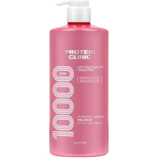 Shampoing Clinique Protéine d'Élastine 1L | Shampoing Protéiné Coréen pour Cheveux Abîmés, Parfum Fleur de Pêcher 1L pink