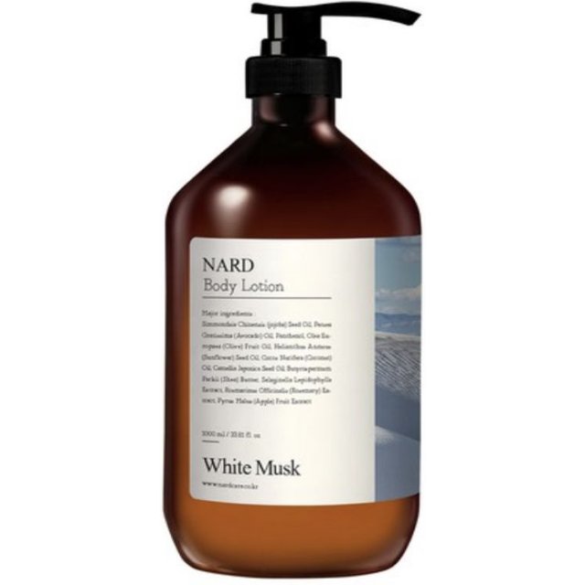 Nard Lait Corps Parfumé Hydratant Musc Blanc 1L black