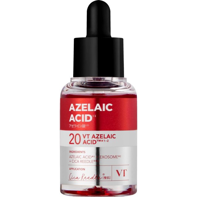 VTCOSMETICS Needle S AZ Care Sérum 30ml - Acide Azélaïque, Boost d'Éclat, Hydratation, Soin Peau Sensible, Contrôle du Sébum, Anti-Irritation black