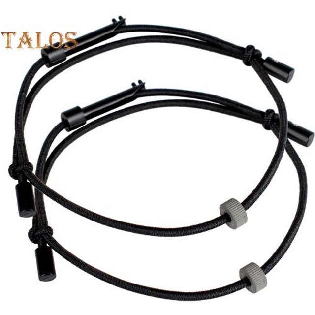 1/2 Stück EDC-Überlebensarmband mit Perlen aus Wolframlegierung, tragbares Notfallarmband für den Außenbereich, Glasfensterbruch-Armband, Rettungsarmband, Handschlaufe, Flucht 2pcs black