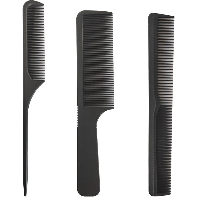 Akkerds Hair Premium Schneide-Haarpflege für Männer und Haarkamm Herrenkamm, Friseurkamm, Frauen, Einfach zu bedienen black